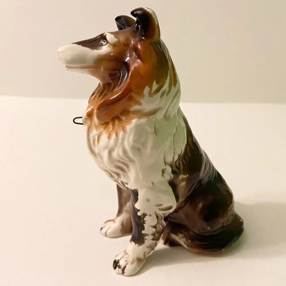 Vintage Collie Porcelain Dog Figurine Lassie Giftcraft  5.5 Inch Tall Figure - Picture 12 of 12